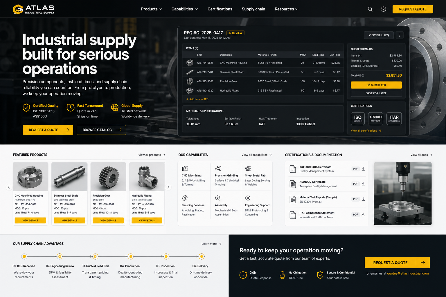 Industrial supplier preview