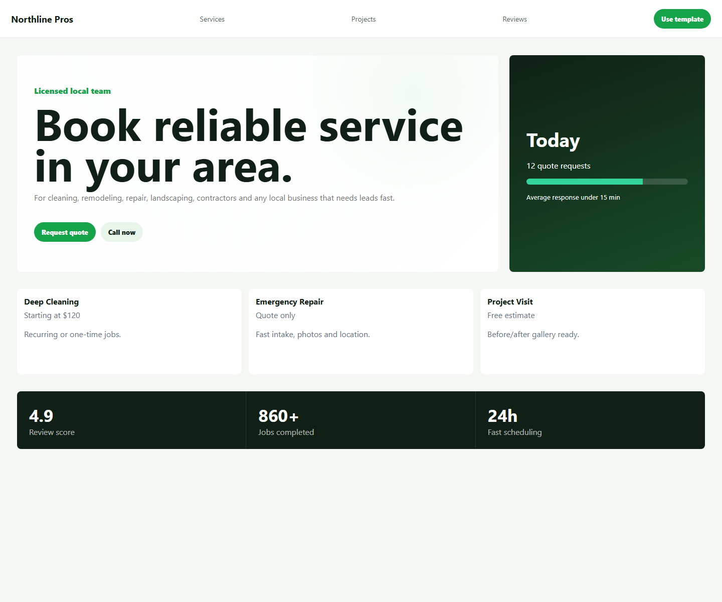 Local services preview